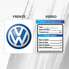 ADESIVO TROCA DE OLEO Vinil Impressão Frente e Verso  Colorido Frente e Verso (4x4)  Corte Reto 