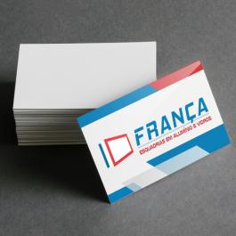 CARTÃO DE VISITA VERNIZ TOTAL FRENTE - 4x0
